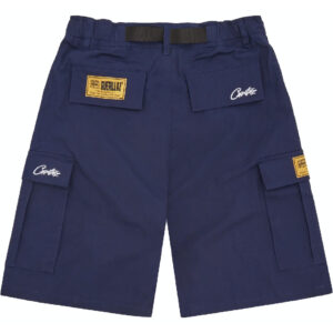 Corteiz Alcatraz Cargo Shorts – Navy