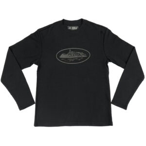 Corteiz Alcatraz Waffle LS T-Shirt – Triple Black