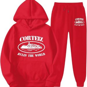 Alcatraz Corteiz Tracksuit Red